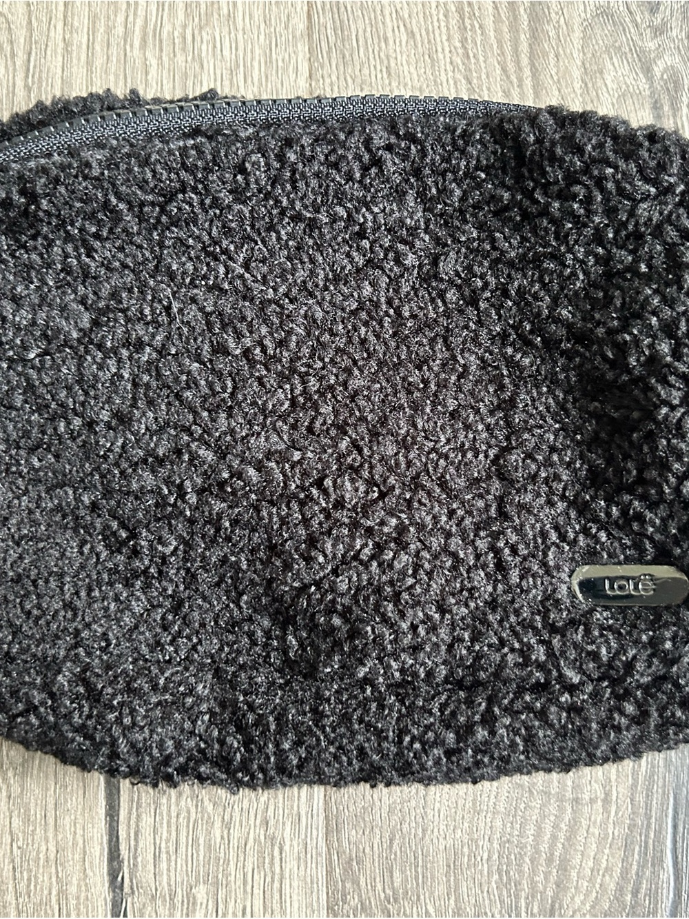 Lole Black Sherpa Adjustable Belt Bag